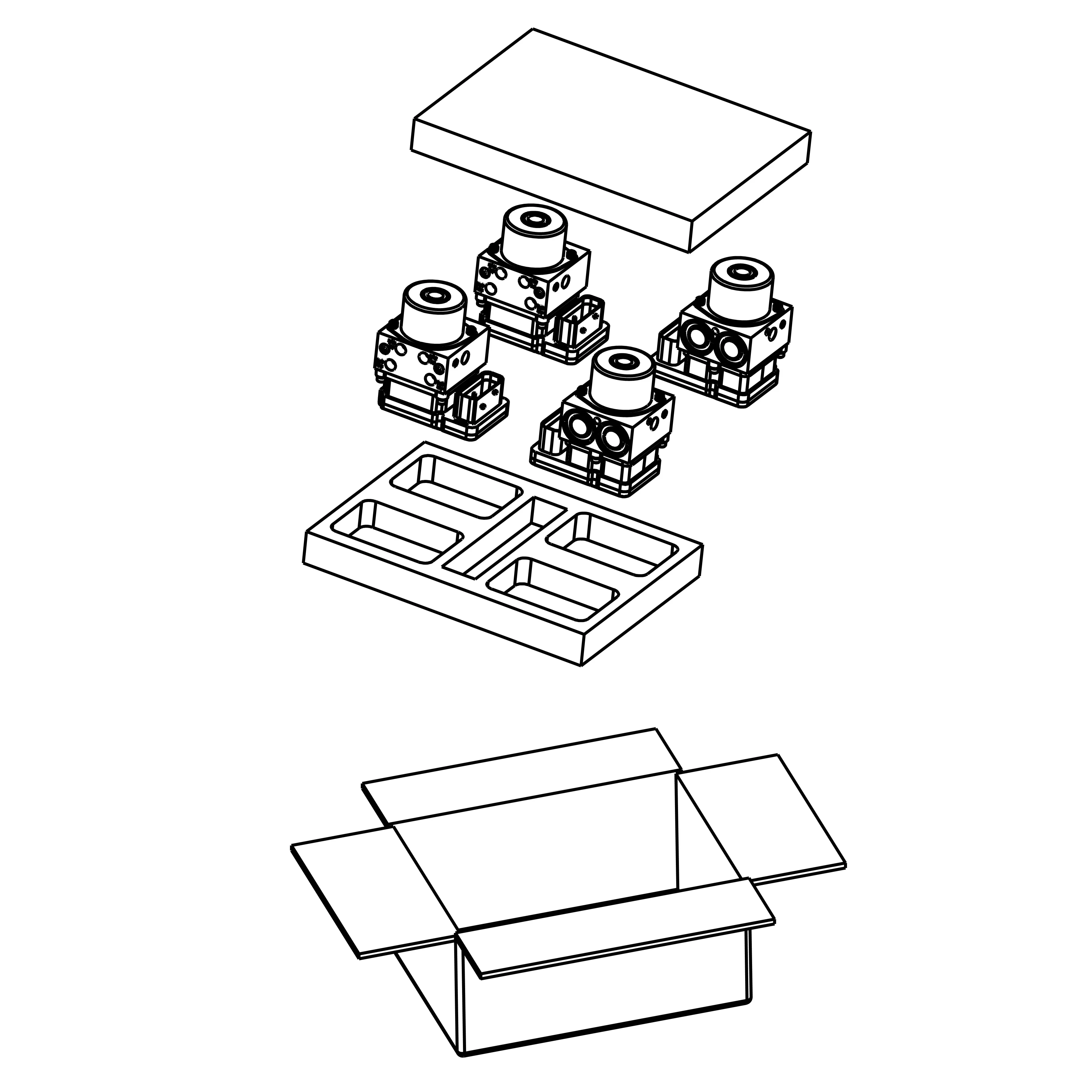 2 Wheeled Motorcycle Abs 10mm Antilocked Braking System Abs Brake Pump