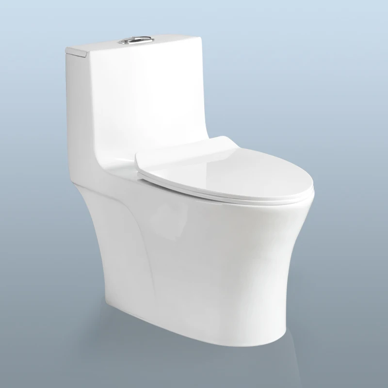 Modern Bathroom Flush Toilet Floor Mounted One Piece Tank Sanitary Ware Ceramic Toilet