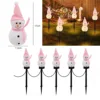 Rice grain snowman pink-5 pcs-waterproof battery box-3w