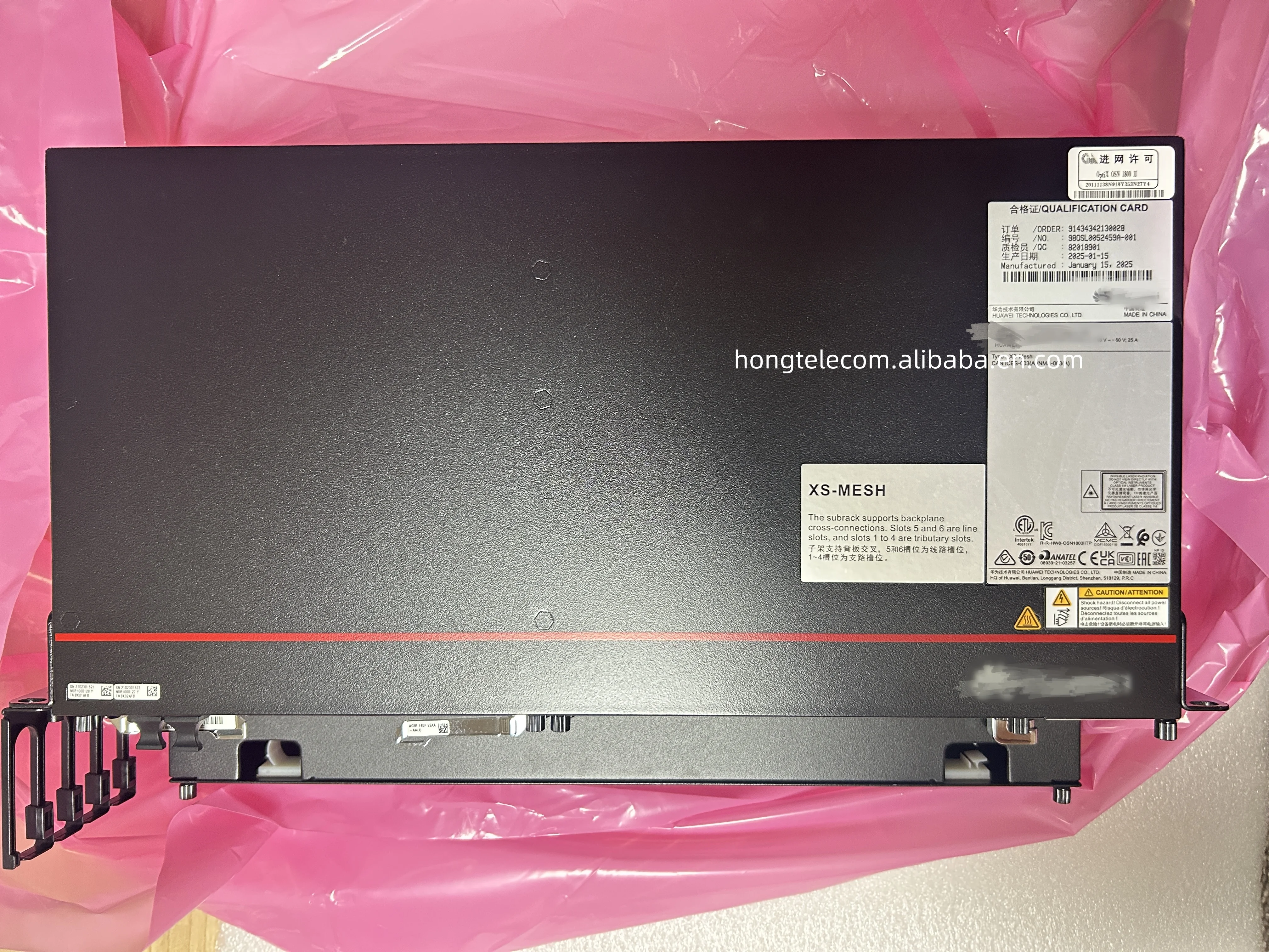 Optix OSN 1800 II Pro 02116194 TMBB08RACK01 A63B Type ETSI Rack