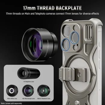 NEEWER PA067/PA068 15 Pro/Pro Max Phone Cage Rig Mobile Phone Video Cage LiteArmor Metal Frame Smartphone Video Rig detail image