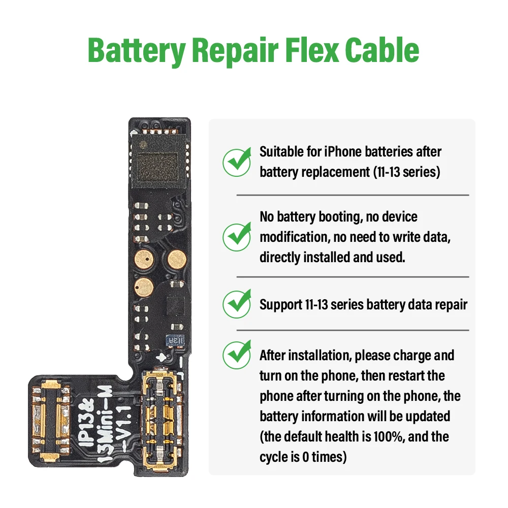 Kara Manda батарейный программист на батарейках ярлык для ремонта батареи гибкий кабель iPhone 13 встроенный аккумулятор ремонт Flex