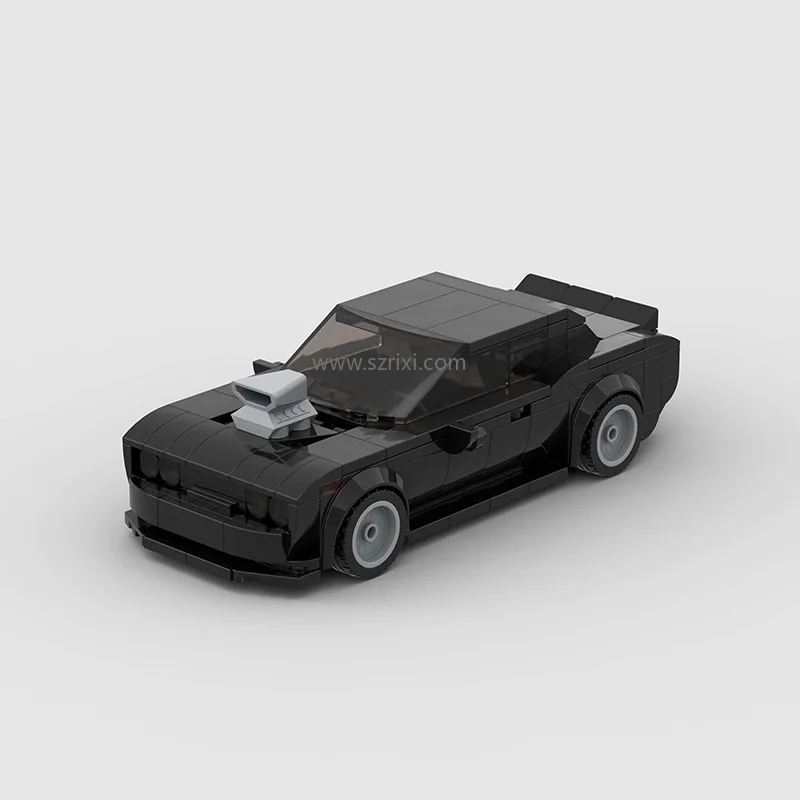 Technic MOC Black Dom8 Famous Super Car Classic Speed Model