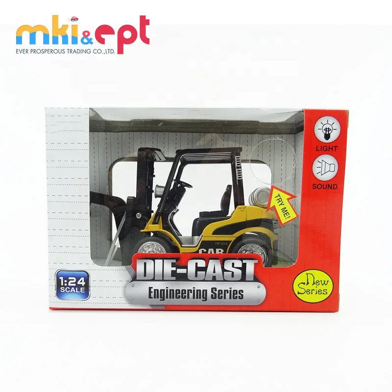 Лидер продаж игрушечный вилочный погрузчик детский металлический строительные игрушки высшего качества