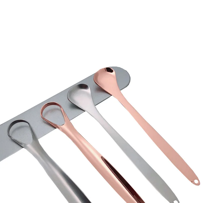 Эко-упаковка Высококачественная щетка для чистки полости рта скребок языка из нержавеющей стали