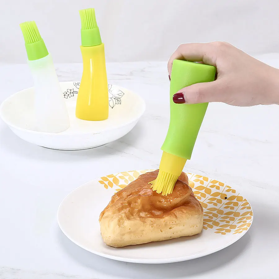 Dishwasher Safe Heat Resistant BBQ Silicone Oil Brush, High Temperature Silicone Oil Bottle Brush Barbecue Baking Cake Brush manufacture