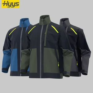 Wholesale Car Repair Rip-Resistant Workwear Suits Polyester Cotton Miner Tear-Resistant Work Clothes Uniforms Jackets
