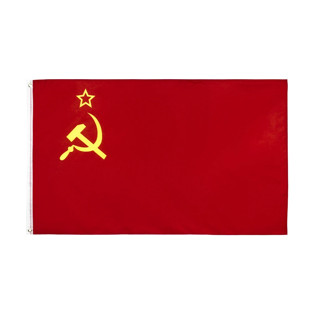 Советский флаг ссср фото 1 pc available Ready To Ship 3x5 Ft 90x150cm red russia party Durable Flags Alib