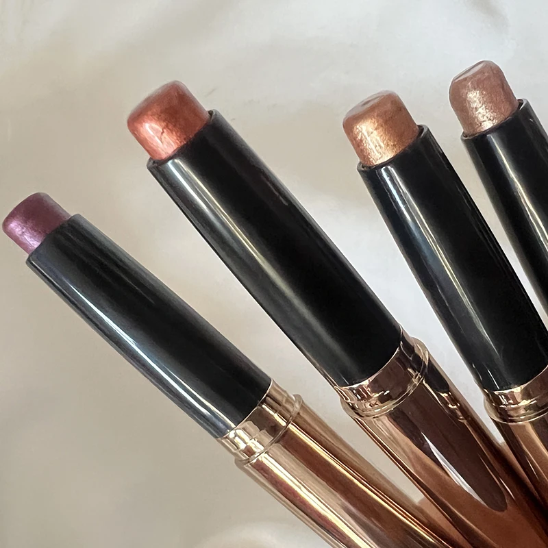 New Design Cream to Powder Shimmer Eyeshadow Stick Cream Glitter Eyeshadow Pencil Vegan Long Lasting Shimmer Eyeshasow Pencil