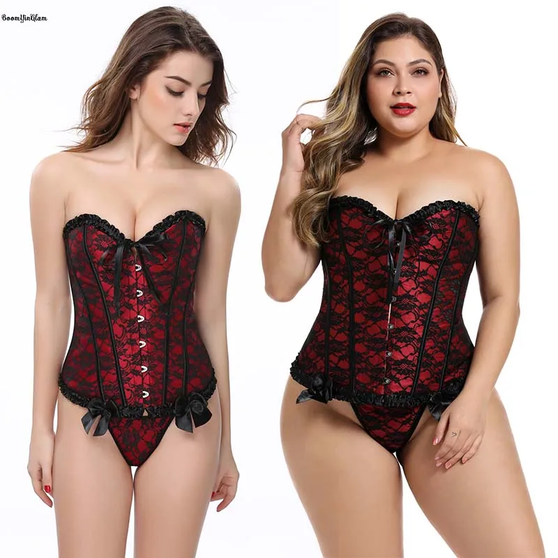 Busk Closure Back Lacing Ribbon Adjustable Sexy Fat Women Corsets Unique Sexy Women Pleated Corset Lingerie Plus Size 6XL