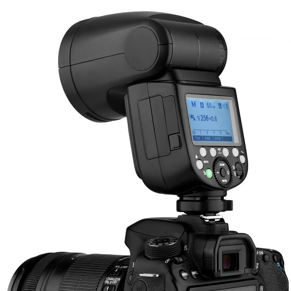 Godox V1-N Flash with Godox AK-R1 Accessories kit for Nikon, 76Ws 2.4G TTL  Round Head Flash Speedlight, 1/8000 HSS, 1.5 sec. Recycle Time, 2600mAh