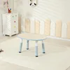 Wood grain whale blue single table