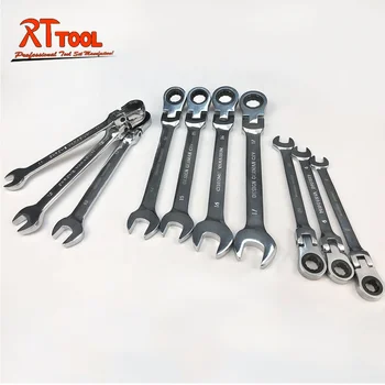 6-32mm CRVフレキシブルラチェットレンチセットオープンエンドレンチと