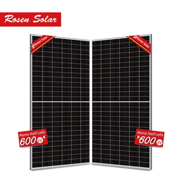 Best seller in the world seller600W Best in china Best Price Per Watt Solar PV 600W 10BB Rosen panel solar