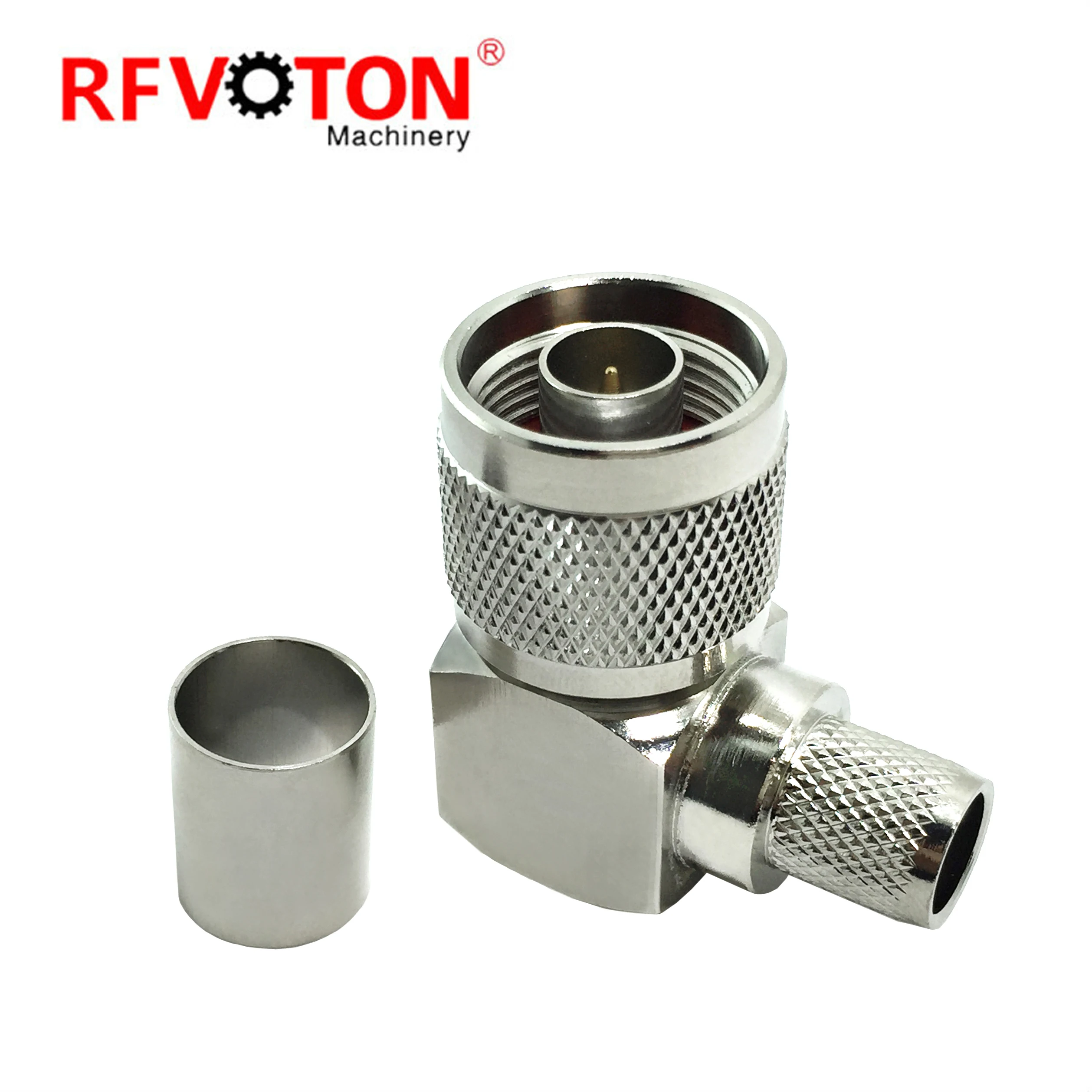 RF Conector  N Male Plug Crimp Right Angle  WTR400 Cable 90 Degree Elbow N Connectors