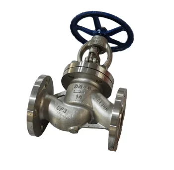 DN50 Stainless Steel One-Way Globe Shutoff Valve with Handwheel Flange for Various Applications