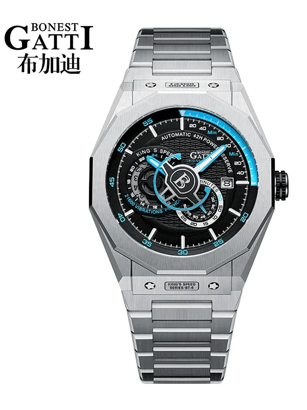 BONEST GATTI Japan CITIZEN Movement Genuine Leather Men's Watch