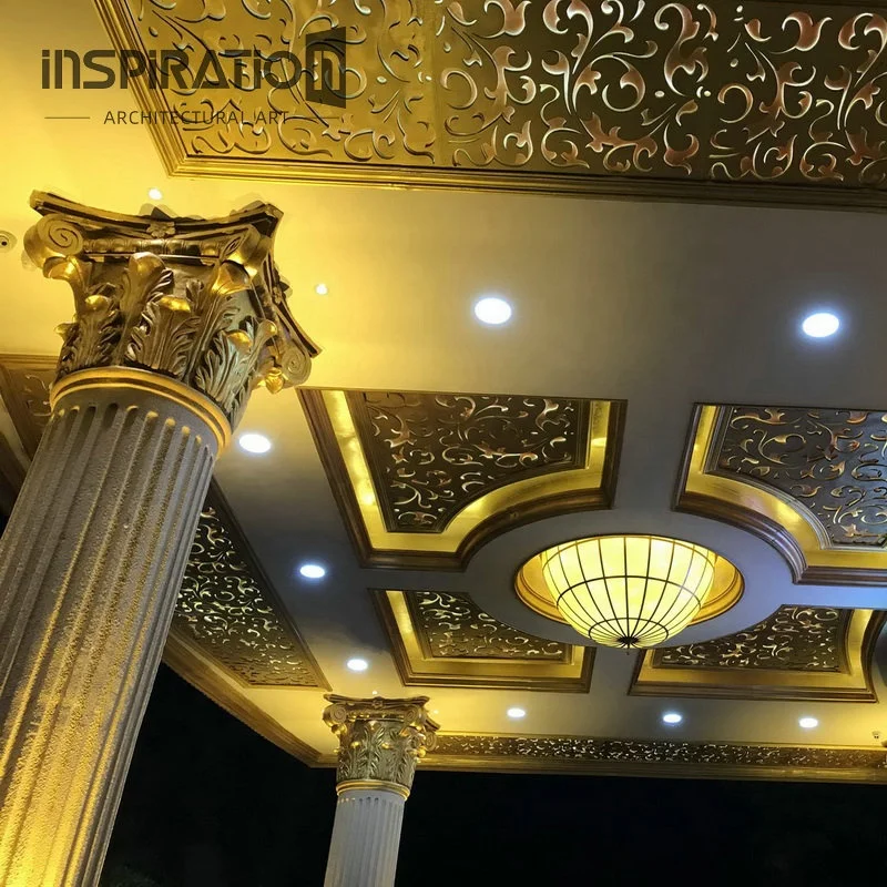 INSpiration GFRC Factory Customized Exterior GRC Moulding Concrete Pillar High Strength Fiberglass Reinforced Cement Columns