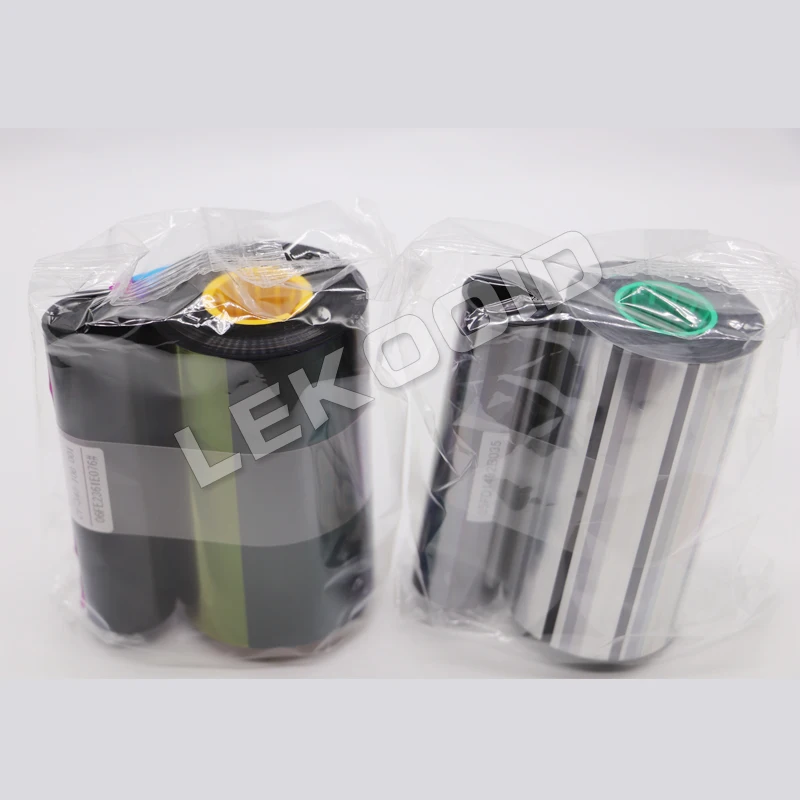 Original JVC CY-340-100D YMCK Ribbon & CY-3RA-100 Retransfer Film