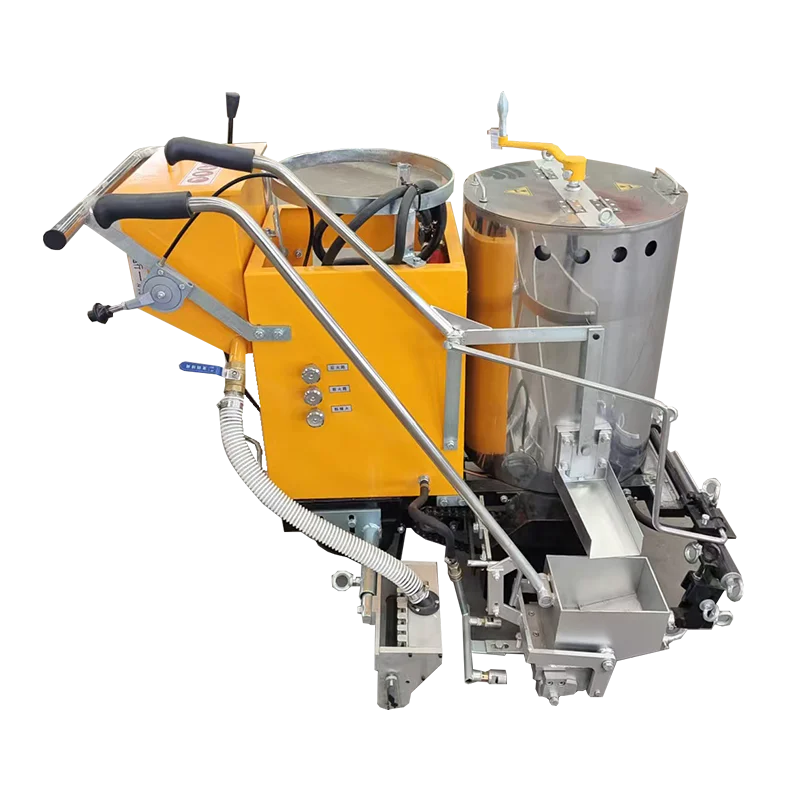 Hot melt thermoplastic road marking machine, small type