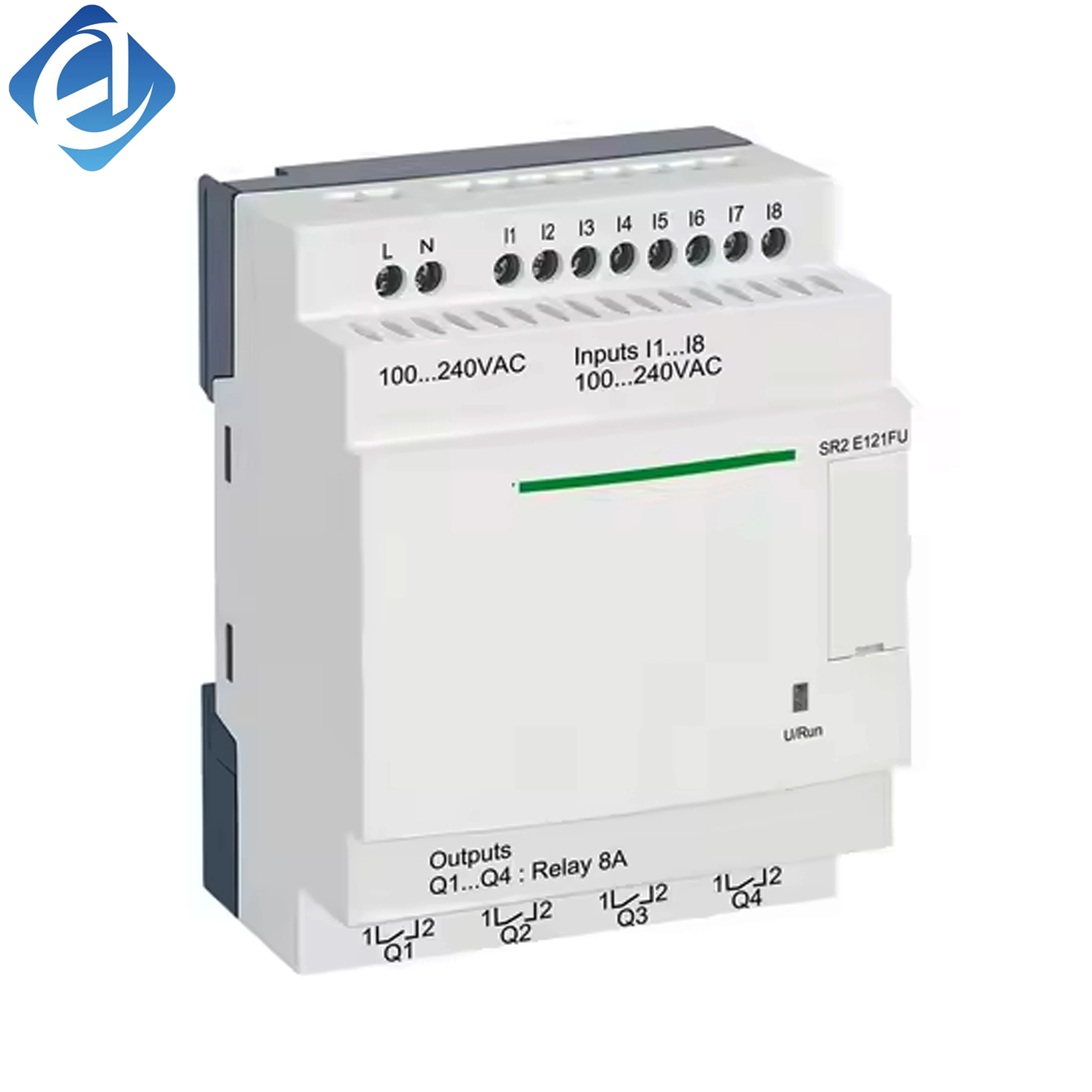 New Original SR2D101FU Zelio Logic smart relay module. Compact integrated design, reliable logic control, simple wiring and stable operation. Suitable for small automation scenarios, lighting control, mechanical equipment 