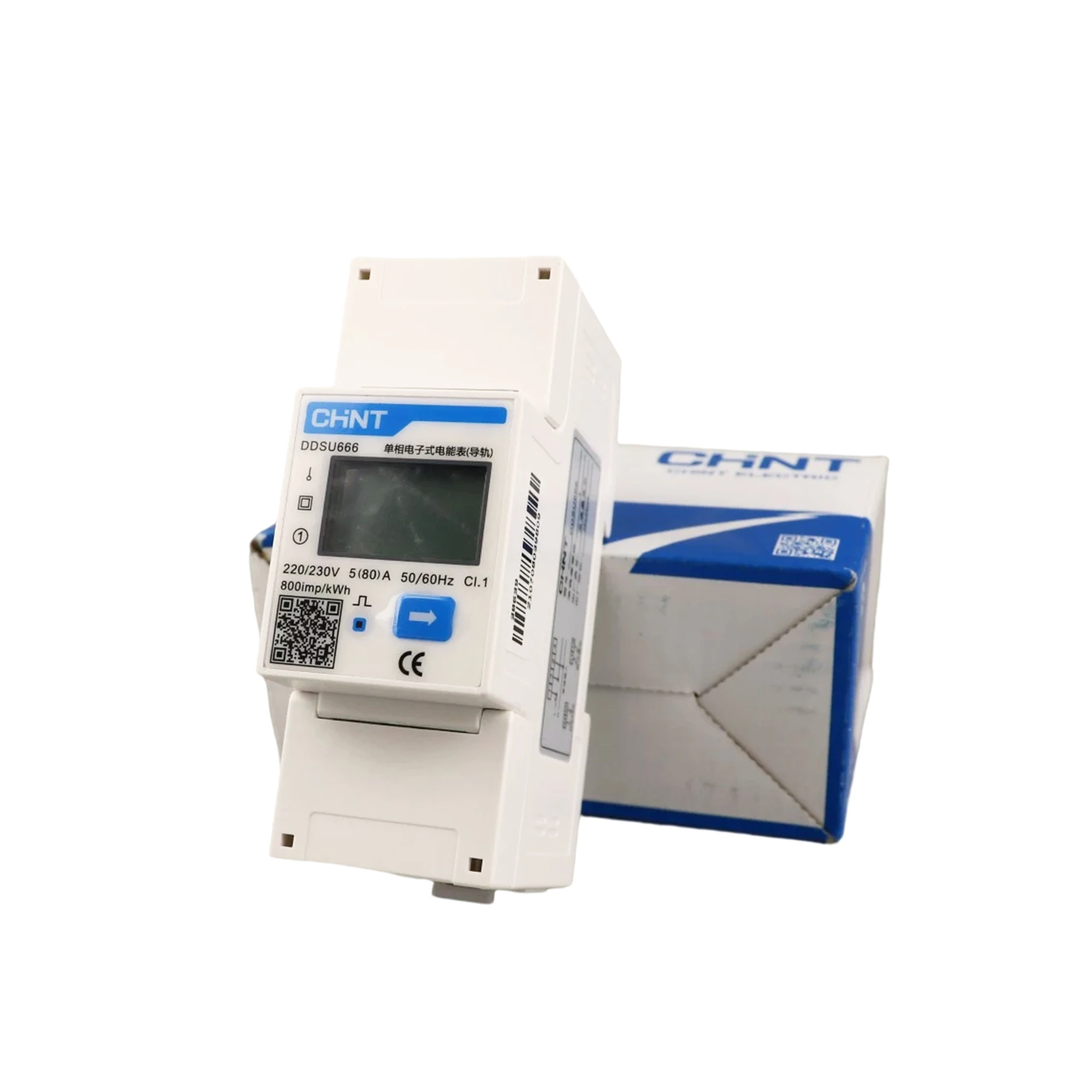 Three Phase CHINT DIN Rail  Electric Photovoltaic Smart Meter DTSU666