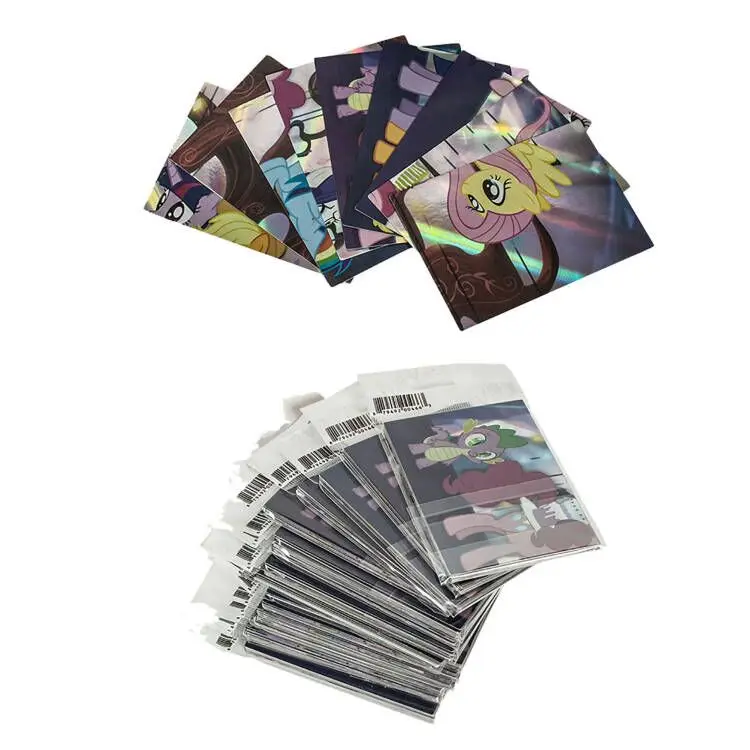Custom 63X88MM Mystery Protector Game Art Collectible Holographic TCG  Plastic Trading Card Sleeves