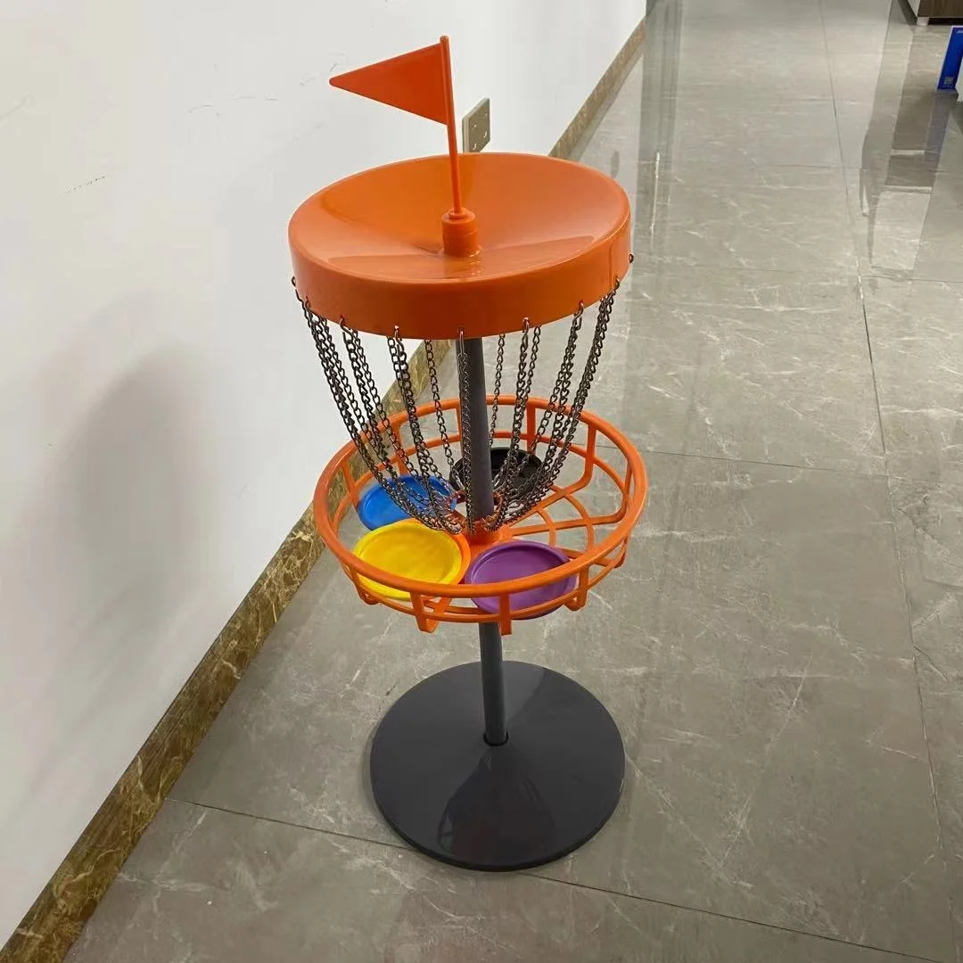 Portable 24 Chain Flying Disk Disc Golf Target Set Disc Golf Basket