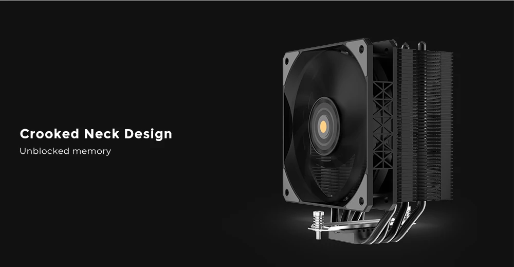 Alseye Cpu Air Cooler 200w Tdp 6mm X 4 Copper Heat Pipes Cpu Cooler