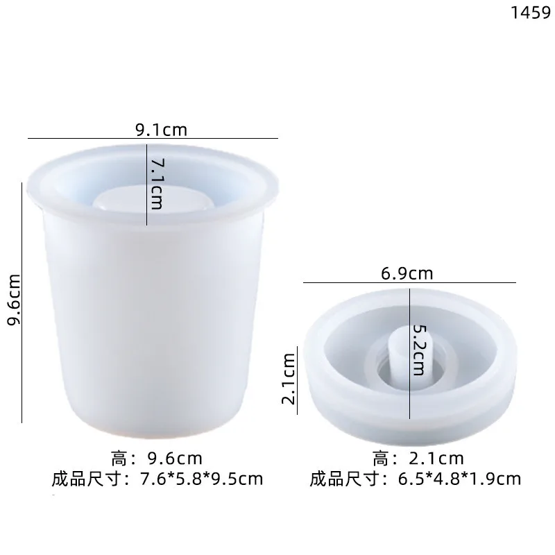 Multiple Shape Large Jar Mold with Pump Storage Lotion Dispensers Resin Silicone Molds for Kitchen Bathroom Soap Dispenser Mold