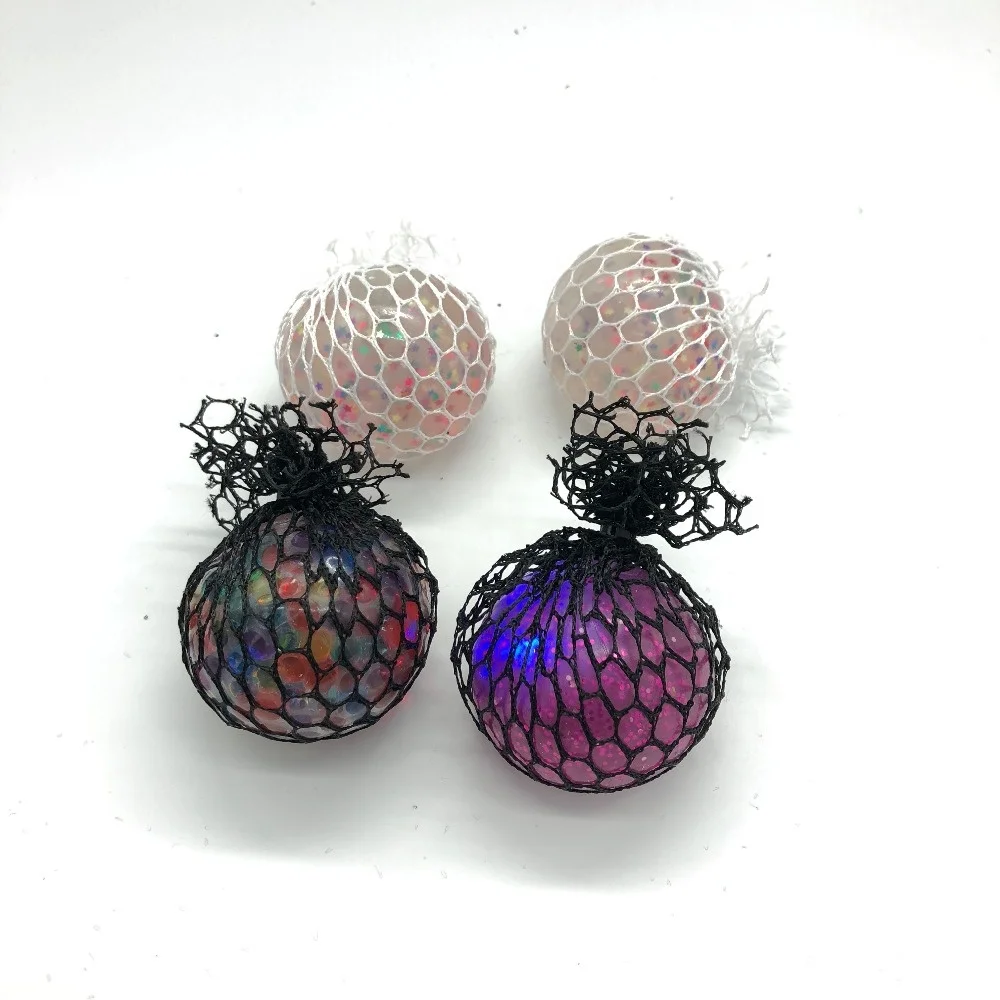 Lot De 4 Balles Anti-stress Vibrantes Cubiques – En TPR, Multicolores, Jouet Sensoriel Pour Enfants Et Adultes