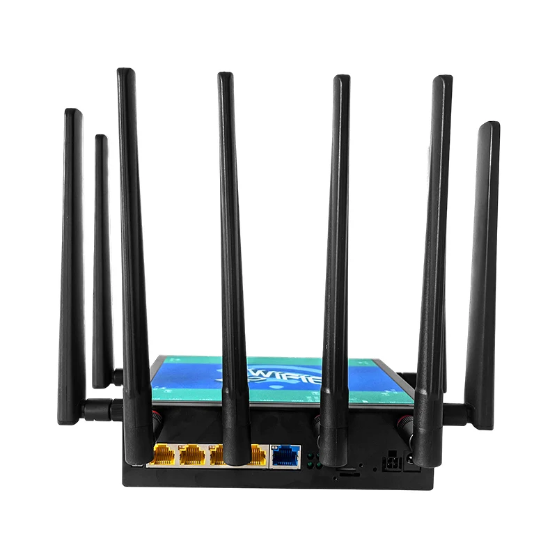 High Speed 11AX 3000Mbps 128MB Flash Openwrt Modem Wifi Sim Router 5G for Bus