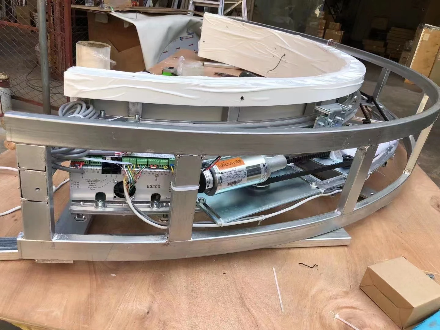 Dunker Motor Sensor Automatic Curved Sliding Door Operator System Mechanism