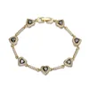 Bracciale in oro e diamanti neri