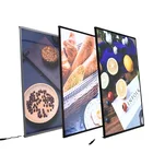led photo frame light box glass advertising led restaurant menu board