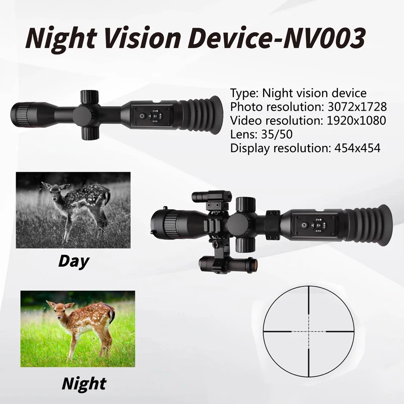 Lunettes Vision Nocturne 4K NV2180 – Zoom Numérique 8x – Jusqu’à 300m