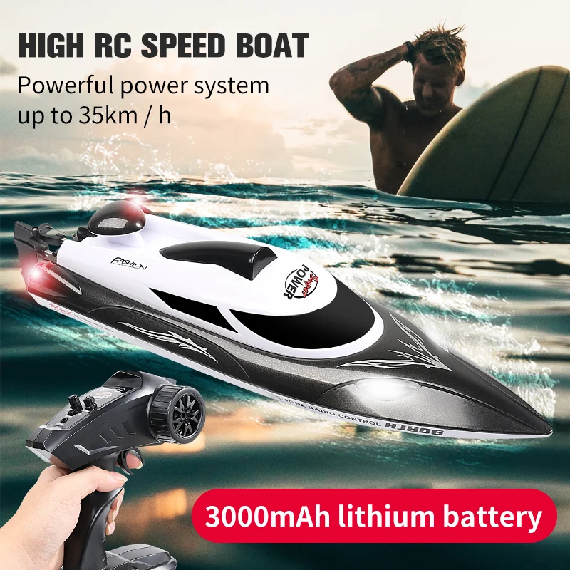 2.4GHz Anti-Interference 35km/h High Speed Racing Waterproof Rc Ship Yacht Scale Model Remote Control Speed Boat