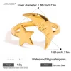 Cresent & Star = 2PCS gold