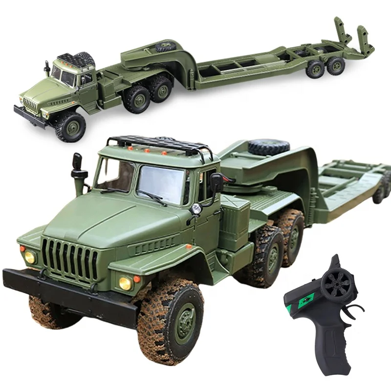 WPL B36-3 Military RC Truck with Armored Trailer - 1:16 Scale