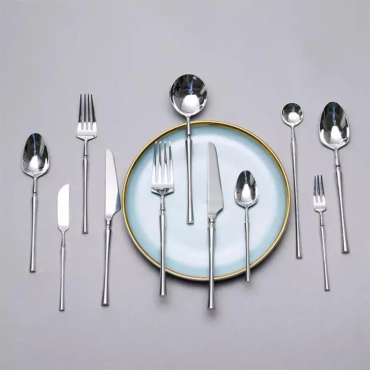 Stainless Steel Cutlery Silverware Knife Fork and Spoon Stainless Steel Cutlery Wedding Cutlery Sets