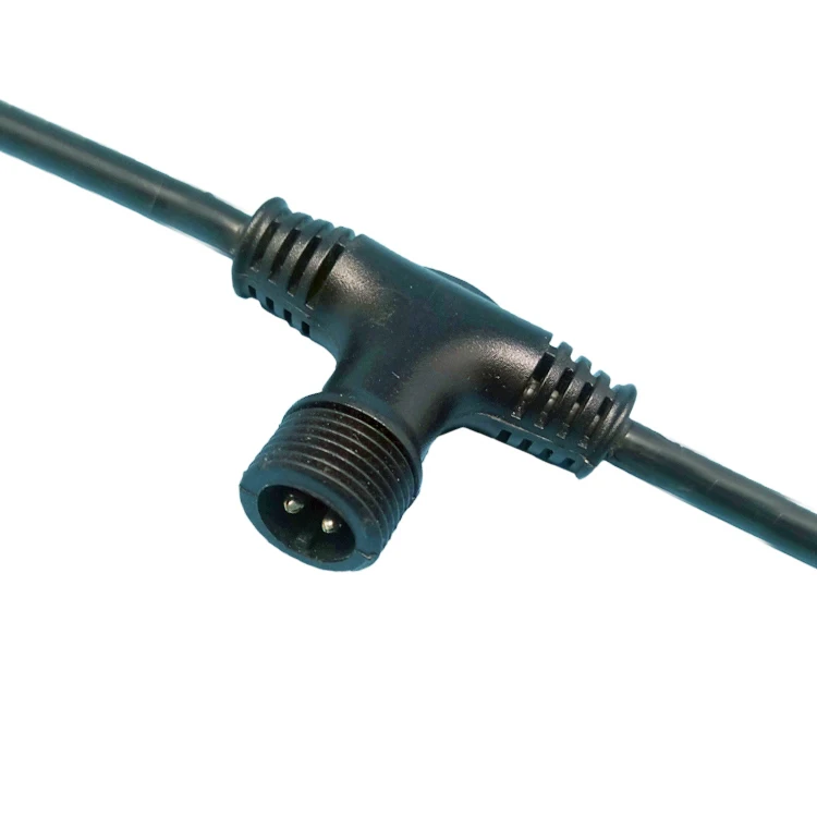 IP65 IP67 IP68 Floor Heating LED Power Cable Joint Outdoor Male Female T type Waterproof Plug