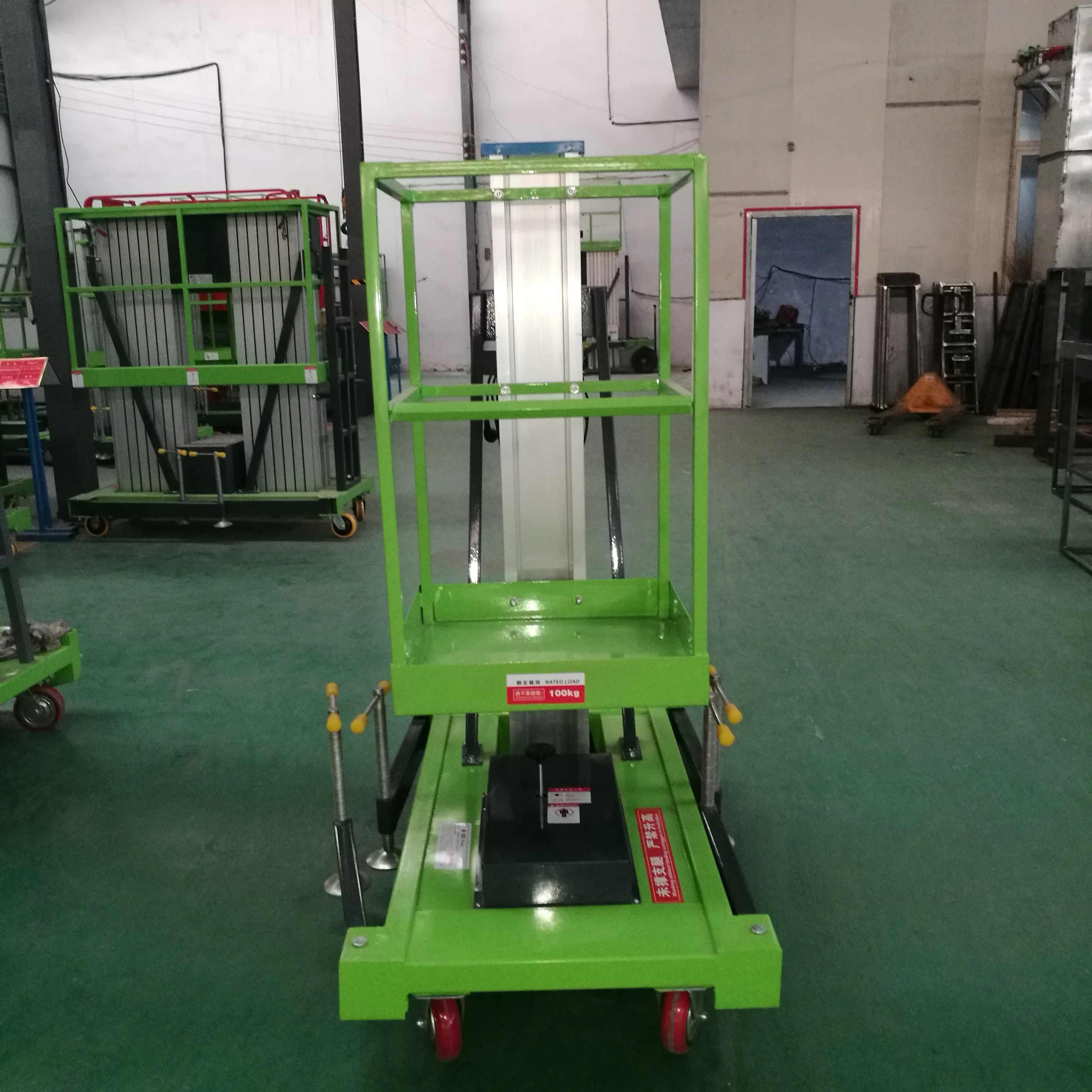 Stare Nouă Lift Electric Autosuficient Tabel telescopic articulat hidraulic din aliaj de aluminiu cu sarcina de 150kg în vânzare