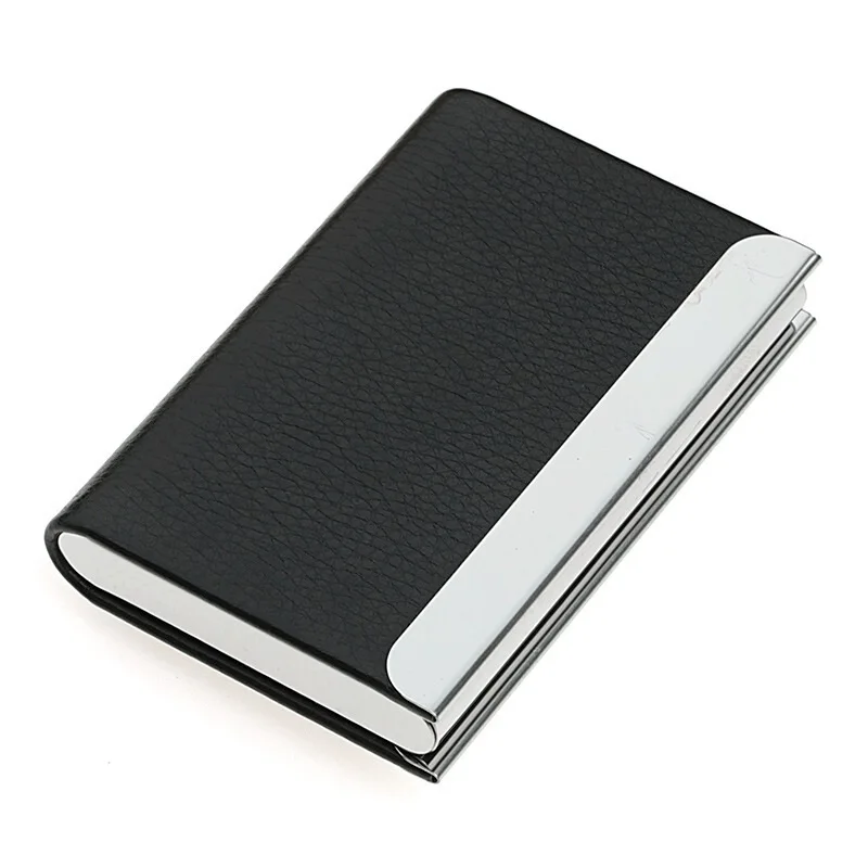 Business Card Holder Case Professional Luxury PU Leather & Stainless Steel  Metal Name Card Holder Cr…See more Business Card Holder Case Professional