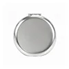 Silver Round Metal Compact Mirror