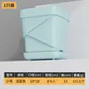 Style C, light blue, square-mouth design, 10cm, includes one base.