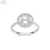 18K White Gold