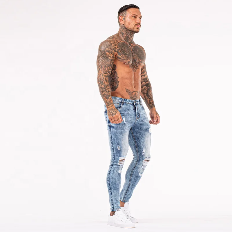 New Men Clothes And Jeans Light Blue Ankle Fit Skinny Long Boyfriend Ripped Jeans Men Buy Light Blue Jeans Men Jeans For Men Stylish Men Clothes And Jeans Product On Alibaba Com