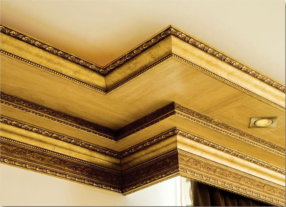 Banruo Polystyrene Decorative Ceiling Cornice Moulding Plastic Wall Skirting for Hotel Decoration Villa