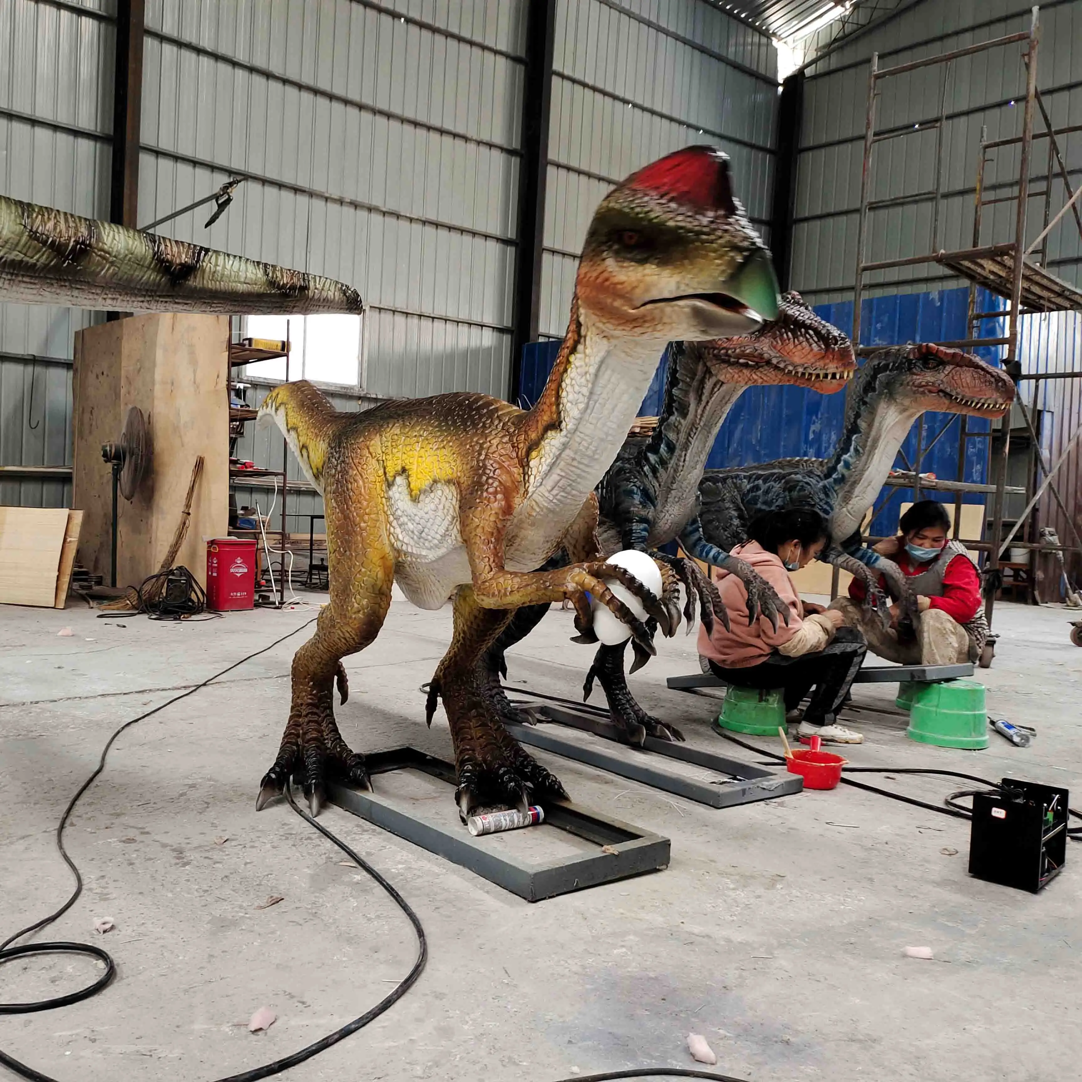 Theme Park Artificial Dinosaurus Animatronics Model Life Size ...