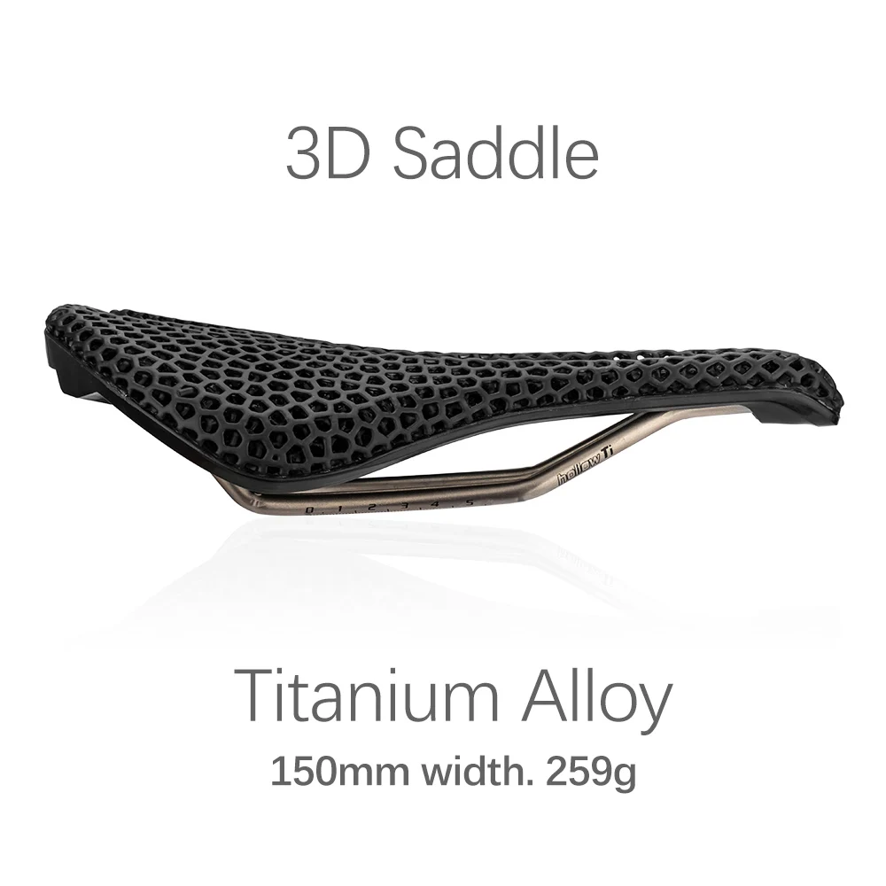 ZTTO Bicycle 3D Printed Saddle Titanium Carbon Rails Ti